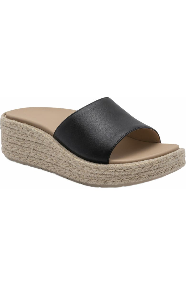 ABEO Solstice Slide, Main, color, Black Leather - Regular