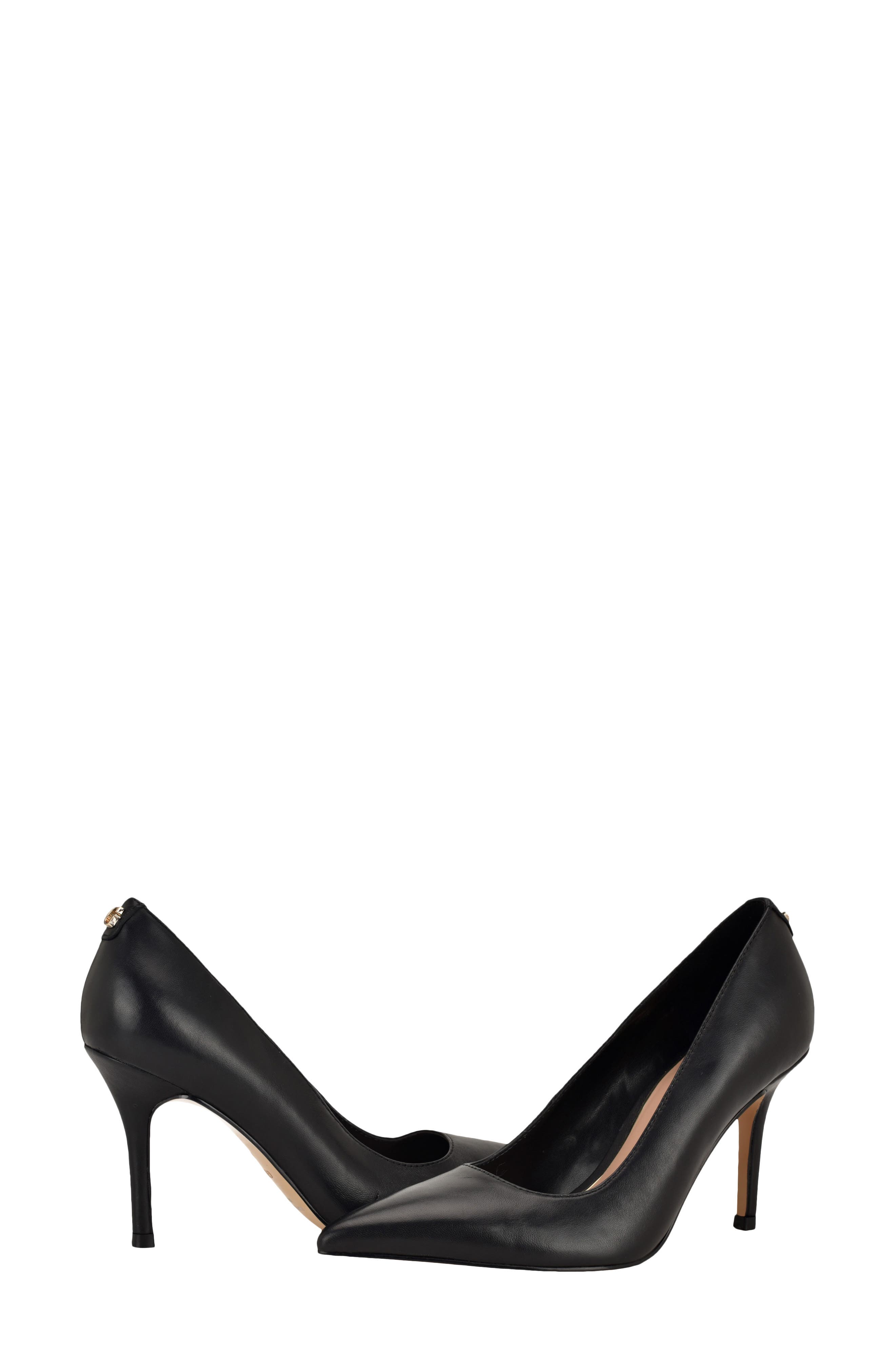 GUESS Prindy Croc Embossed Pump, Alternate, color, Black