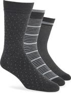 Original Penguin Gates Birdseye Assorted 3-Pack Crew Socks Assorted 3-Pack Crew Socks
