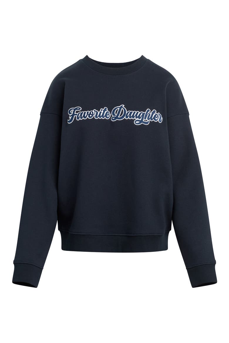 The Varsity Sweatshirt, Alternate, color, NAVY/ WHITE