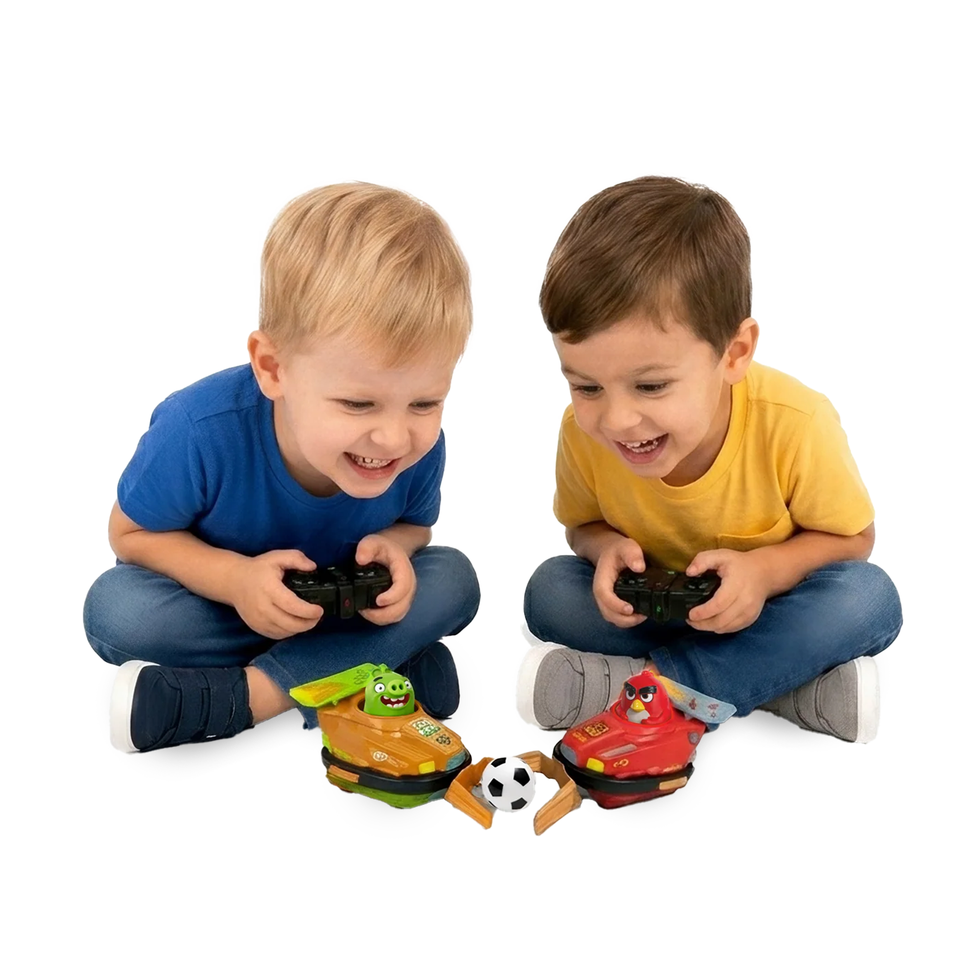 ANGRY BIRDS Bumper Cars Soccer Set Red vs. Piggies Head-to-Head Bumper ...