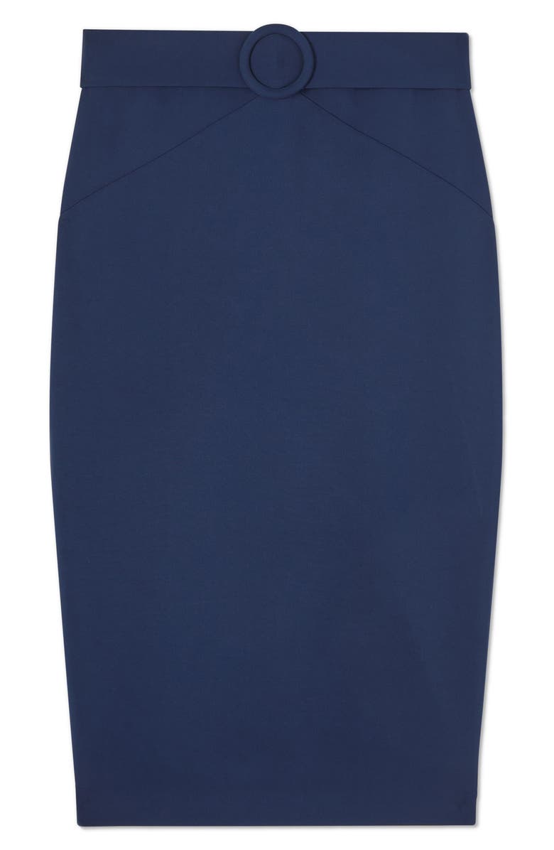 LK Bennett Klaudia Belted Midi Pencil Skirt, Alternate, color, 