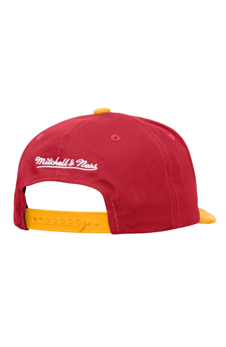 Mitchell & Ness Men's Mitchell & Ness Red/Yellow Atlanta Hawks May Flowers Adjustable Hat, Alternate, color, Red