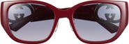 Gucci 55mm Square Sunglasses