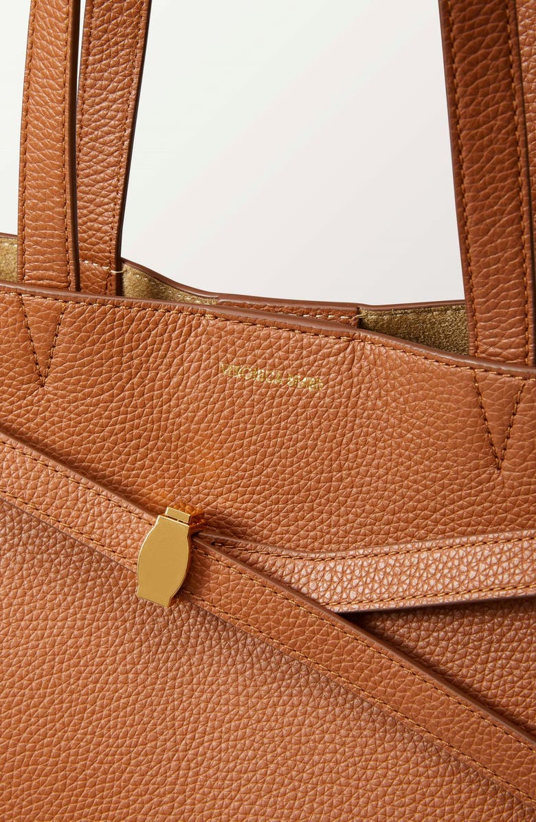 Veronica Beard Dash Leather Tote, Alternate, color, Hazelwood