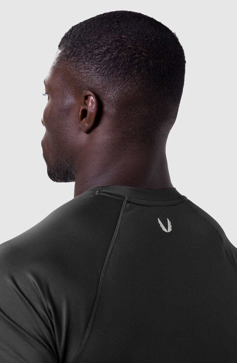 ASRV AeroSilver Established Tee, Alternate, color, Black Blade