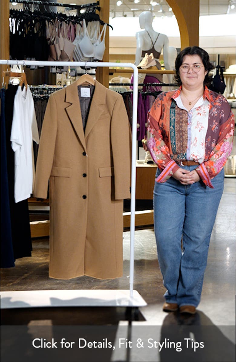 Tailored Wool Blend Coat, sales video thumbnail