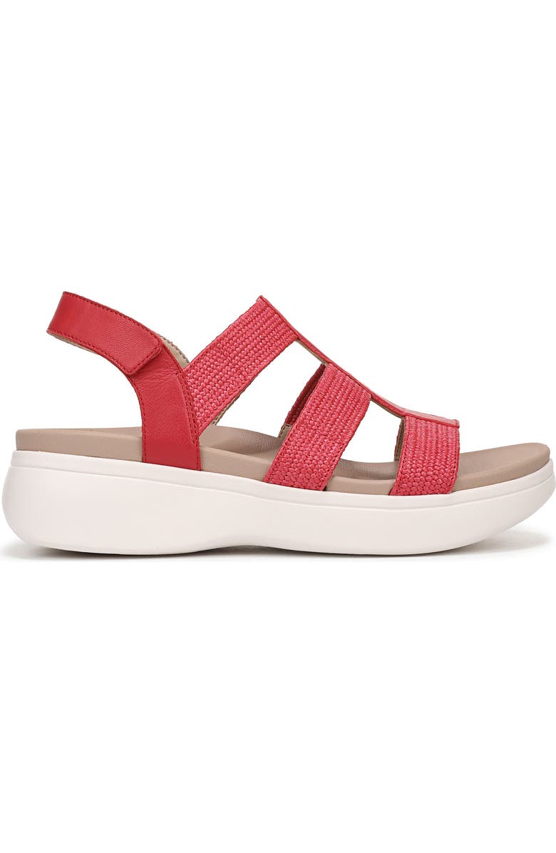 Vionic Sabrina Fisherman Platform Sandal, Alternate, color, Varsity Red Leather