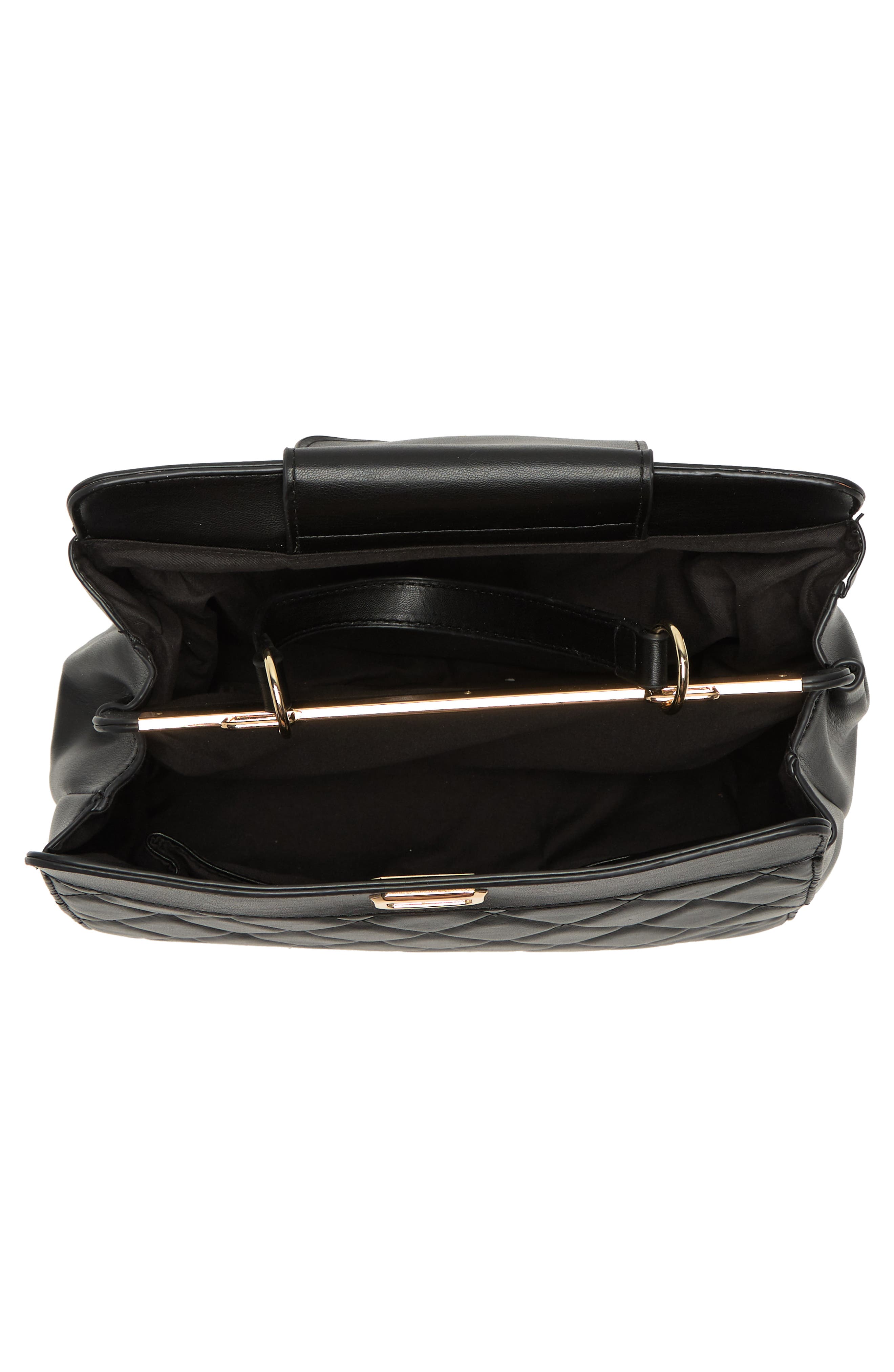 Badgley Mischka Collection Diamond Quilted Tote Bag, Alternate, color, Black