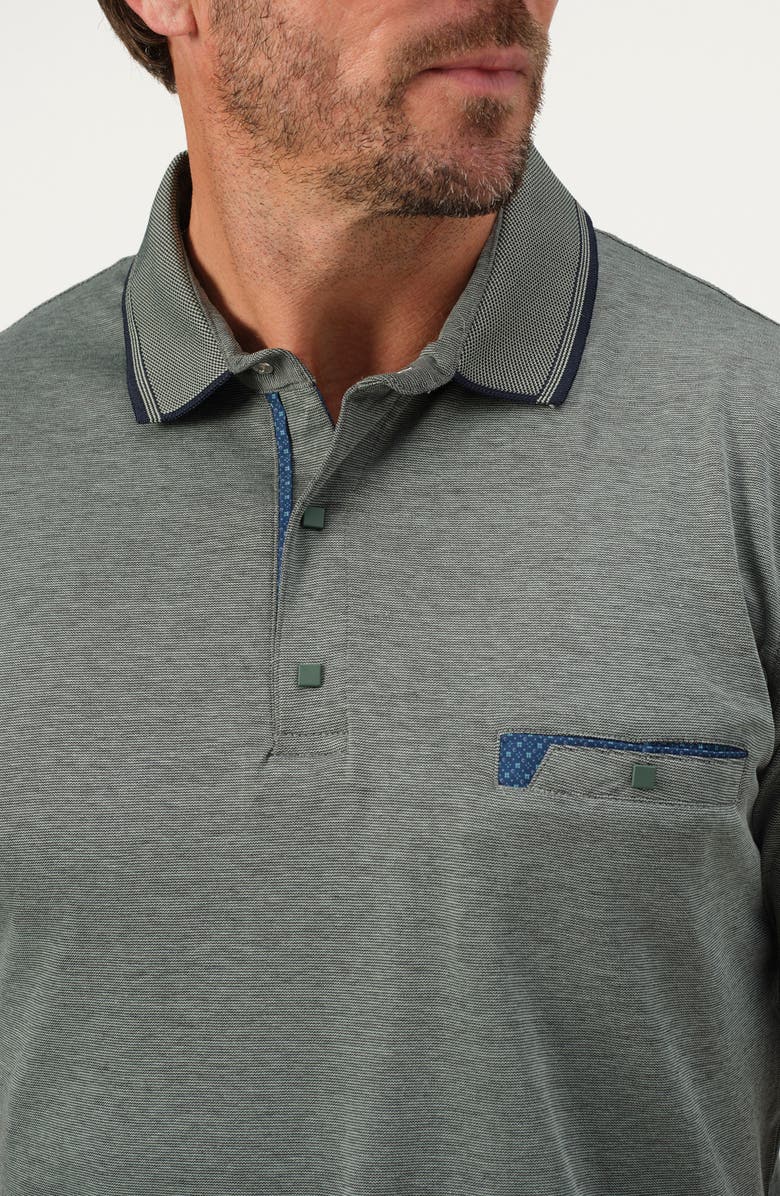 STUDIO GARNET LOS ANGELES Mercerized Cotton Blend Polo, Alternate, color, 