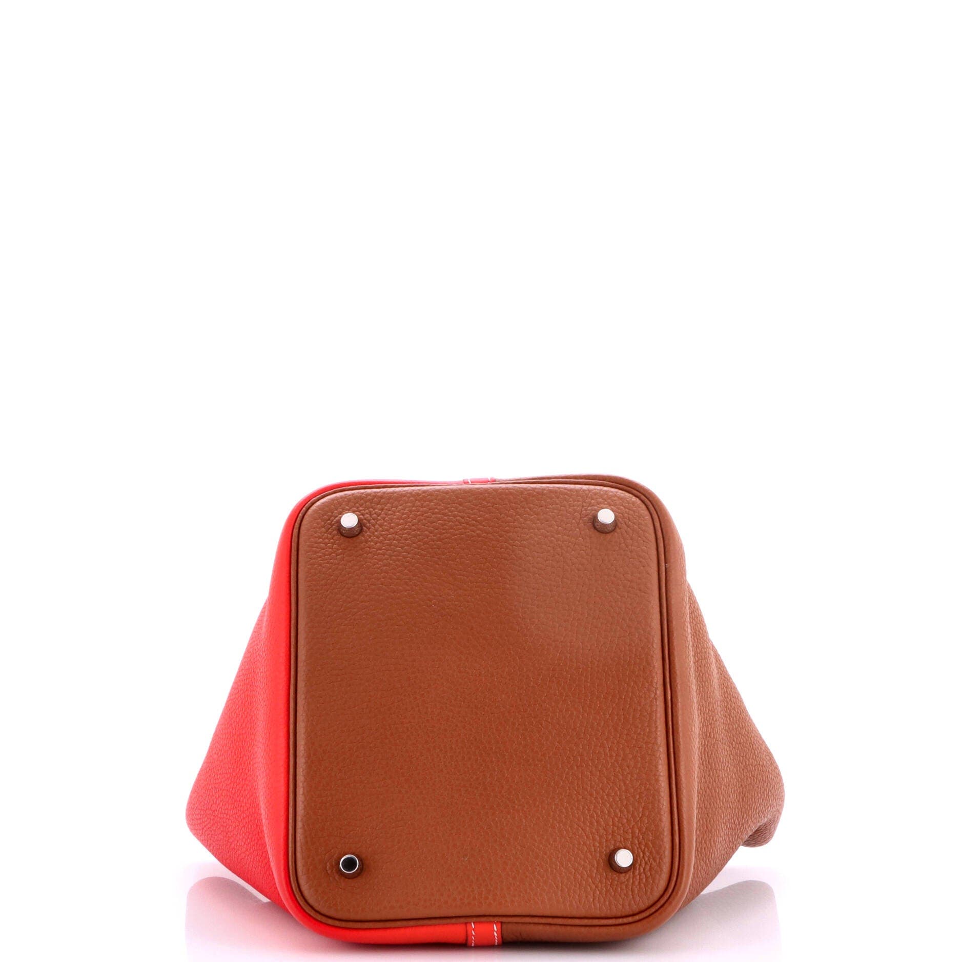 Picotin Lock Bag Bicolor Clemence MM, Alternate, color, Red