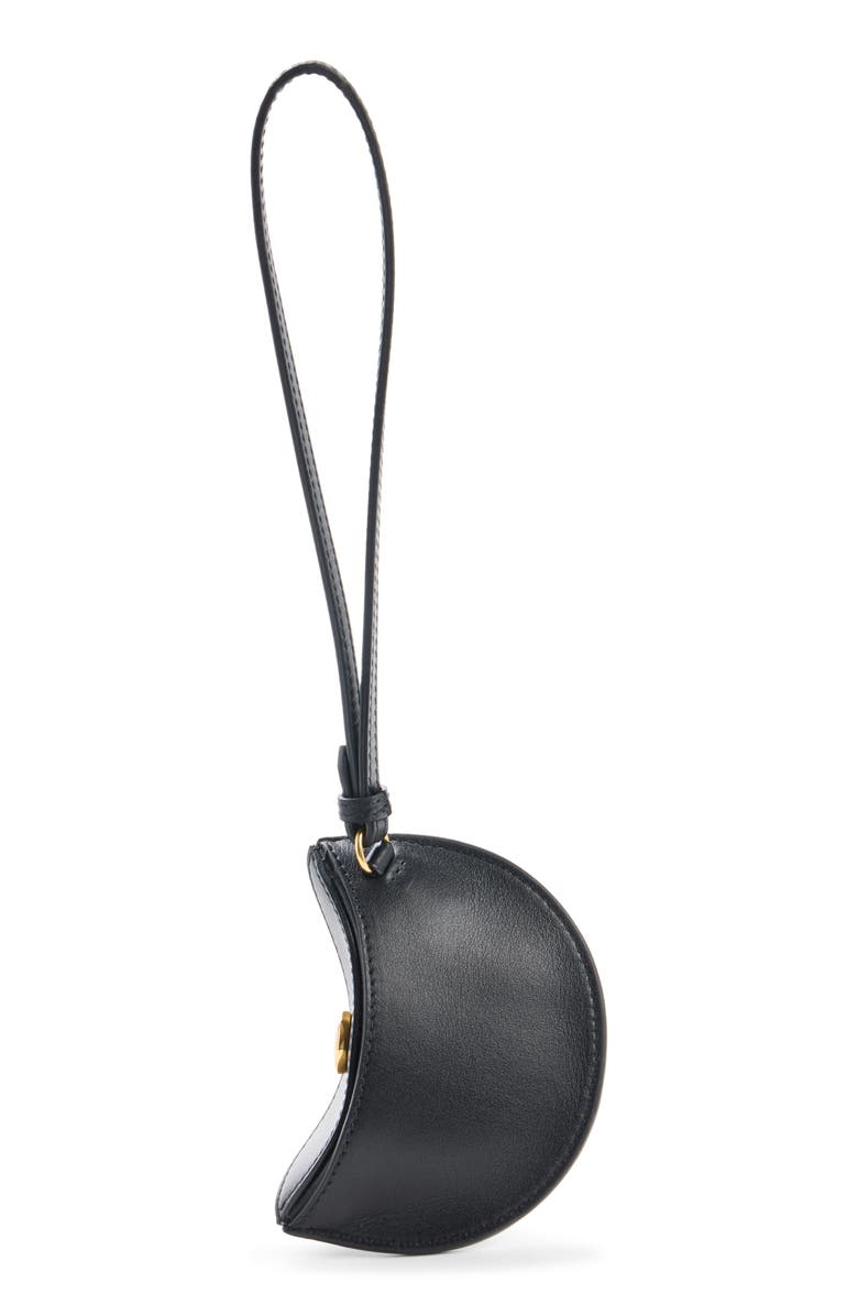 Jacquemus Le Porte Ovalo Leather Coin Purse, Alternate, color, Black 990