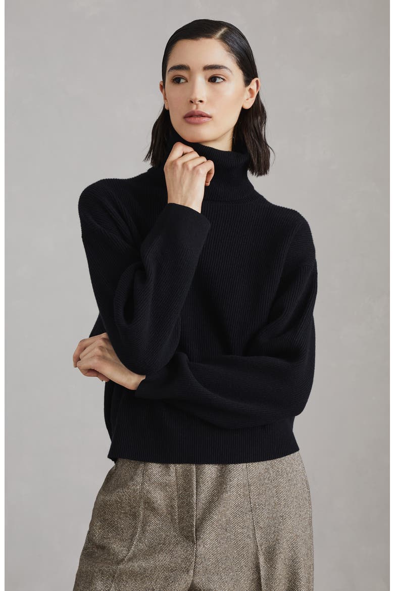 Wool, cashmere and silk sweater, Alternate, color, Black