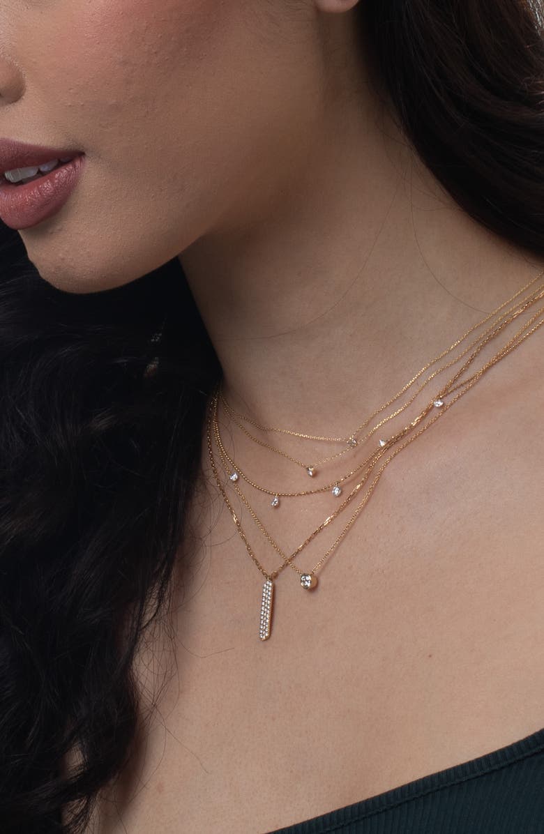 Bony Levy Diamond Bezel Pendant Necklace - 0.37 ctw., Alternate, color, 14K Yellow Gold