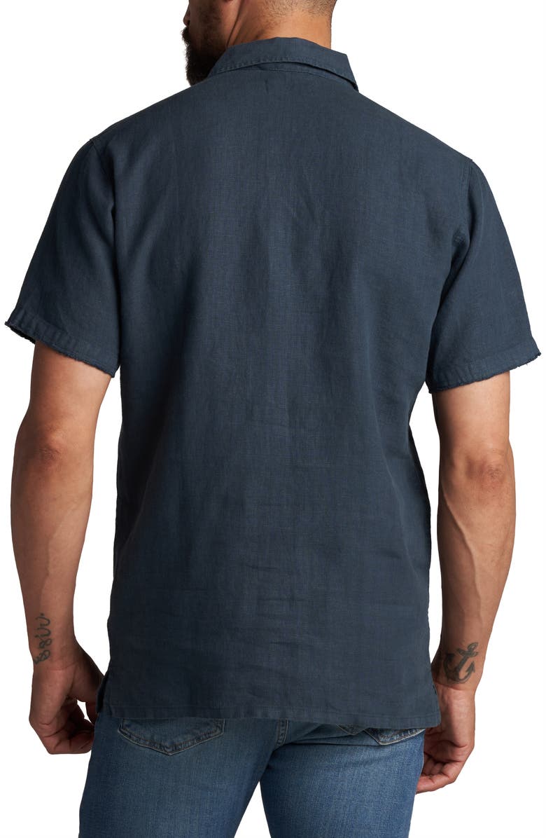 Rowan Lyons Linen Button-Up Shirt, Alternate, color, 