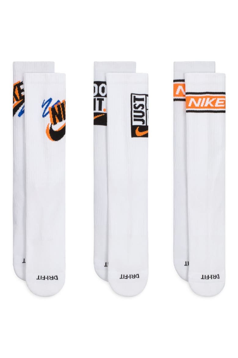 Assorted 3-Pack Dri-FIT Crew Socks, Main, color, 901 MLTCLR