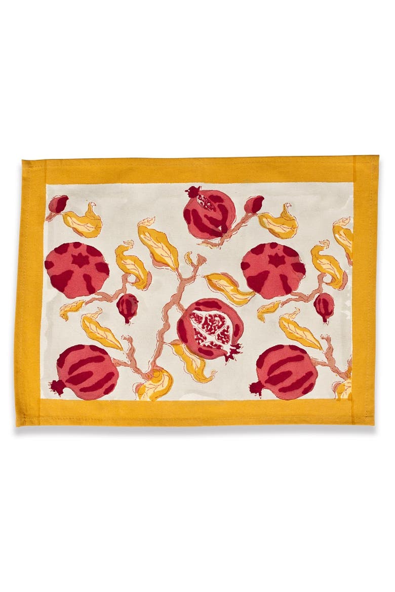 Pomegranate Mats, Main, color, Yellow/Red 15" x 18"