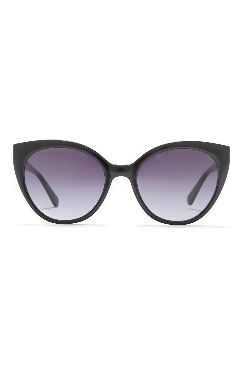 54mm amyaos cat eye sunglasses, Main, color, BLACK / GREY SHADED