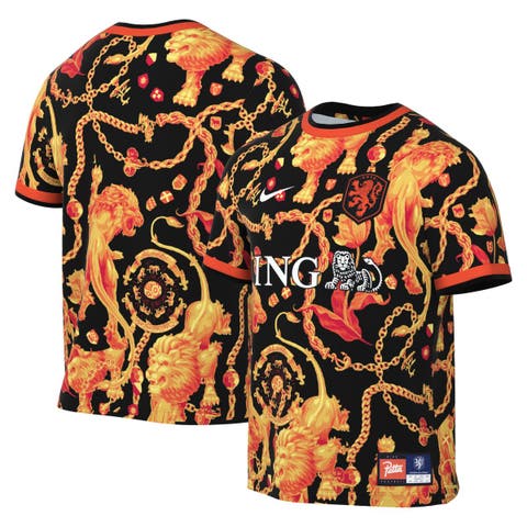 Men's Nike Black Netherlands National Team x Patta 2026 Dri-FIT Pre-Match Top