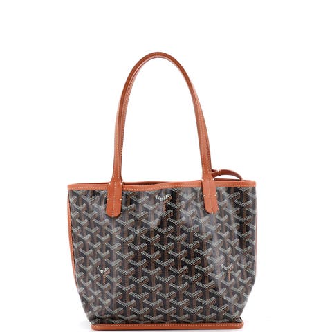 Anjou Reversible Tote Coated Canvas Mini