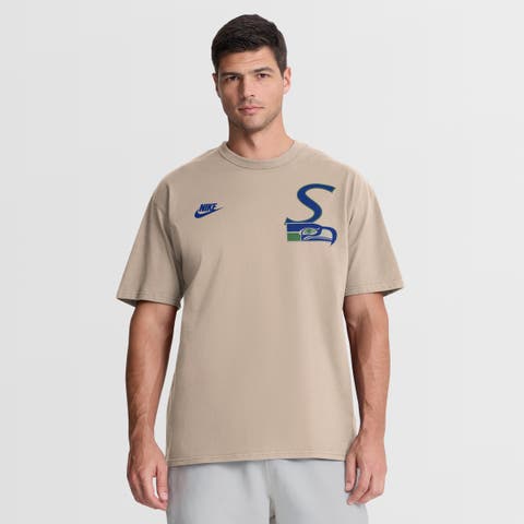 Men's Nike Sand Seattle Seahawks Night Primary Max90 T-Shirt