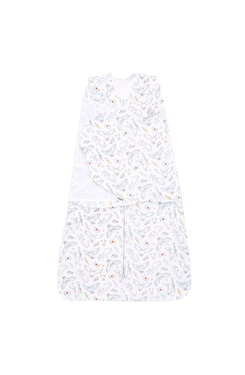 HALO Harry Potter 100% Cotton 1.5 TOG Sleepsack Swaddle, 3-Way Adjustable Wearable Blanket, Main, color, Harry Potter Messenger