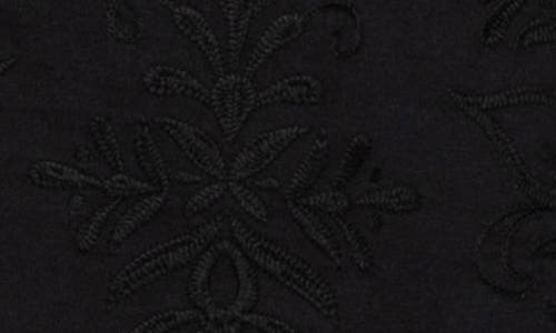 Sanctuary The Only One Embroidered Cotton Minidress In Black