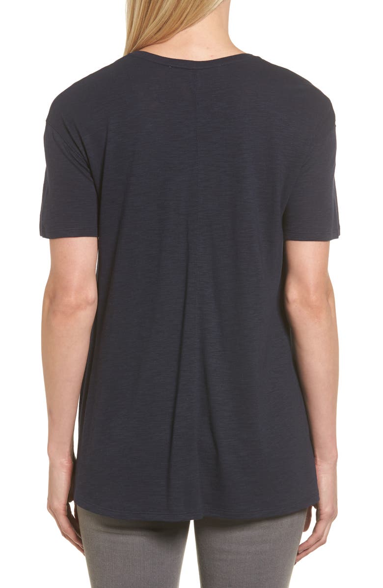 Nordstrom Signature Slub Knit Trapeze Tee, Alternate, color, 