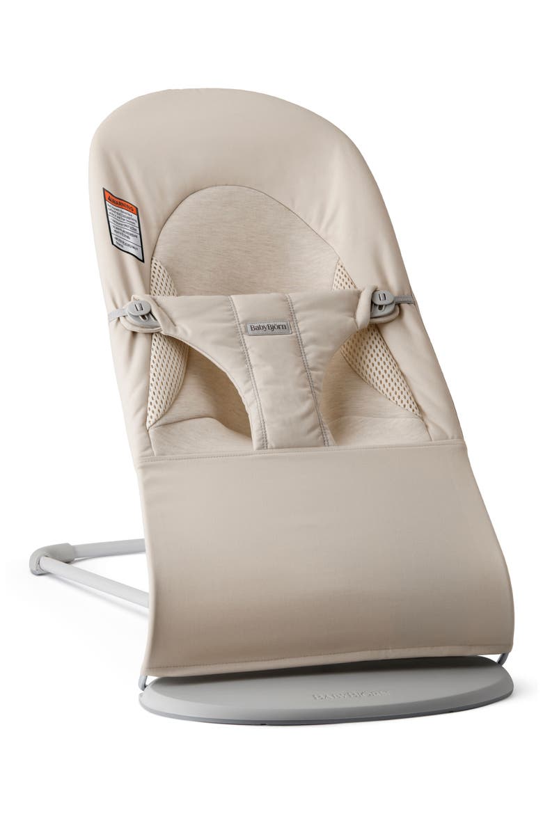 Bouncer Bliss Convertible Quilted Baby Bouncer, Main, color, LIGHT BEIGE
