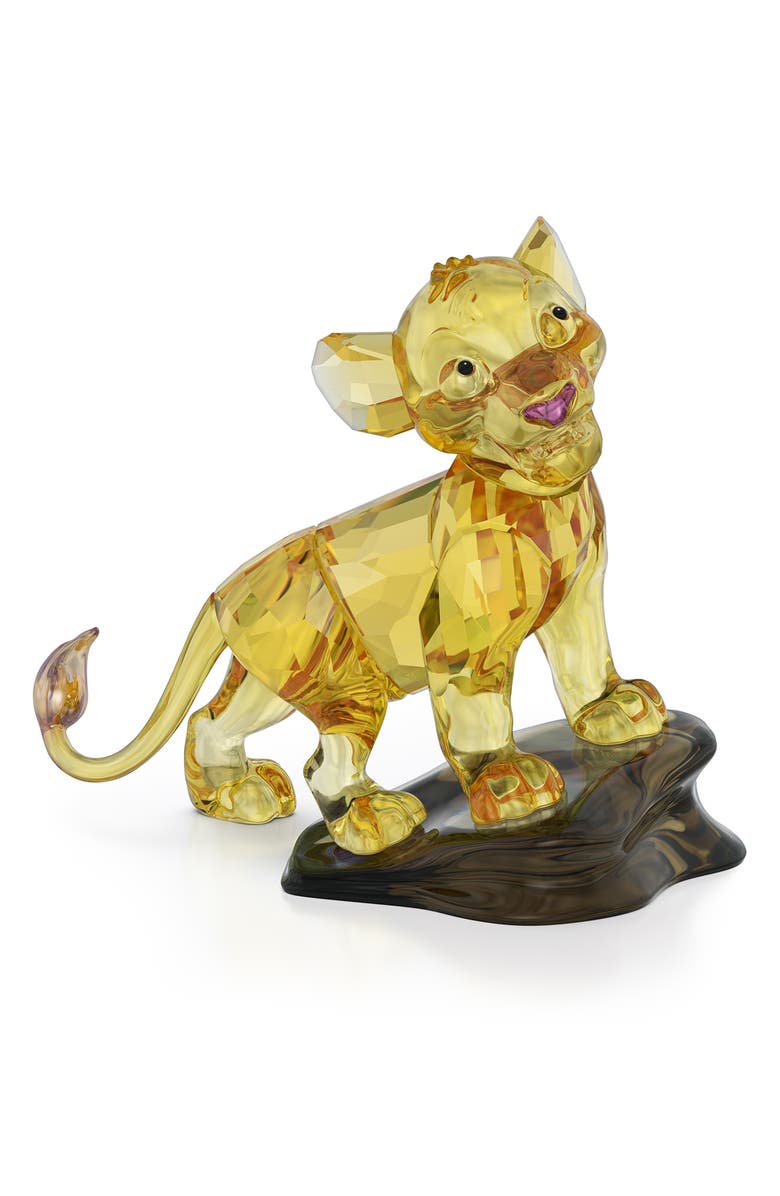 Swarovski x Disney<sup>®</sup> The Lion King Simba Figurine, Main, color, Yellow