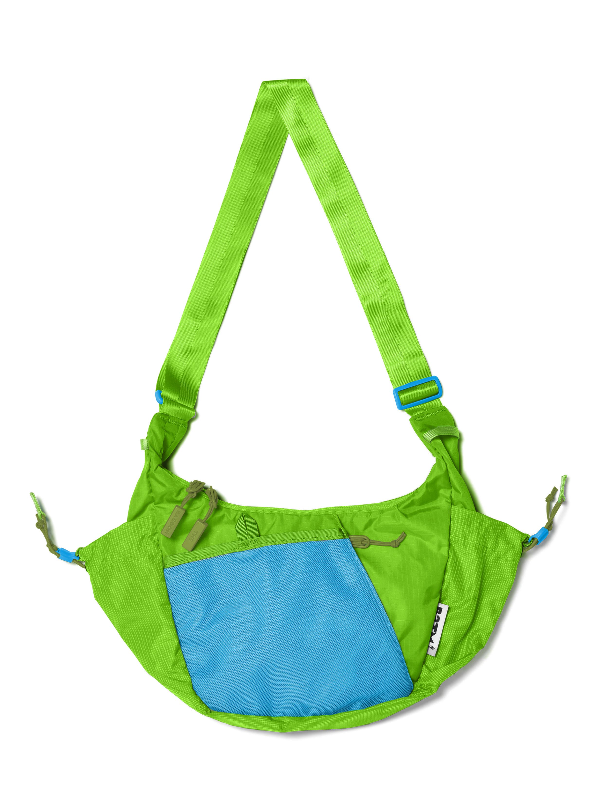 Baboon to the Moon Crescent Crossbody Bag, Main, color, Lime Breeze