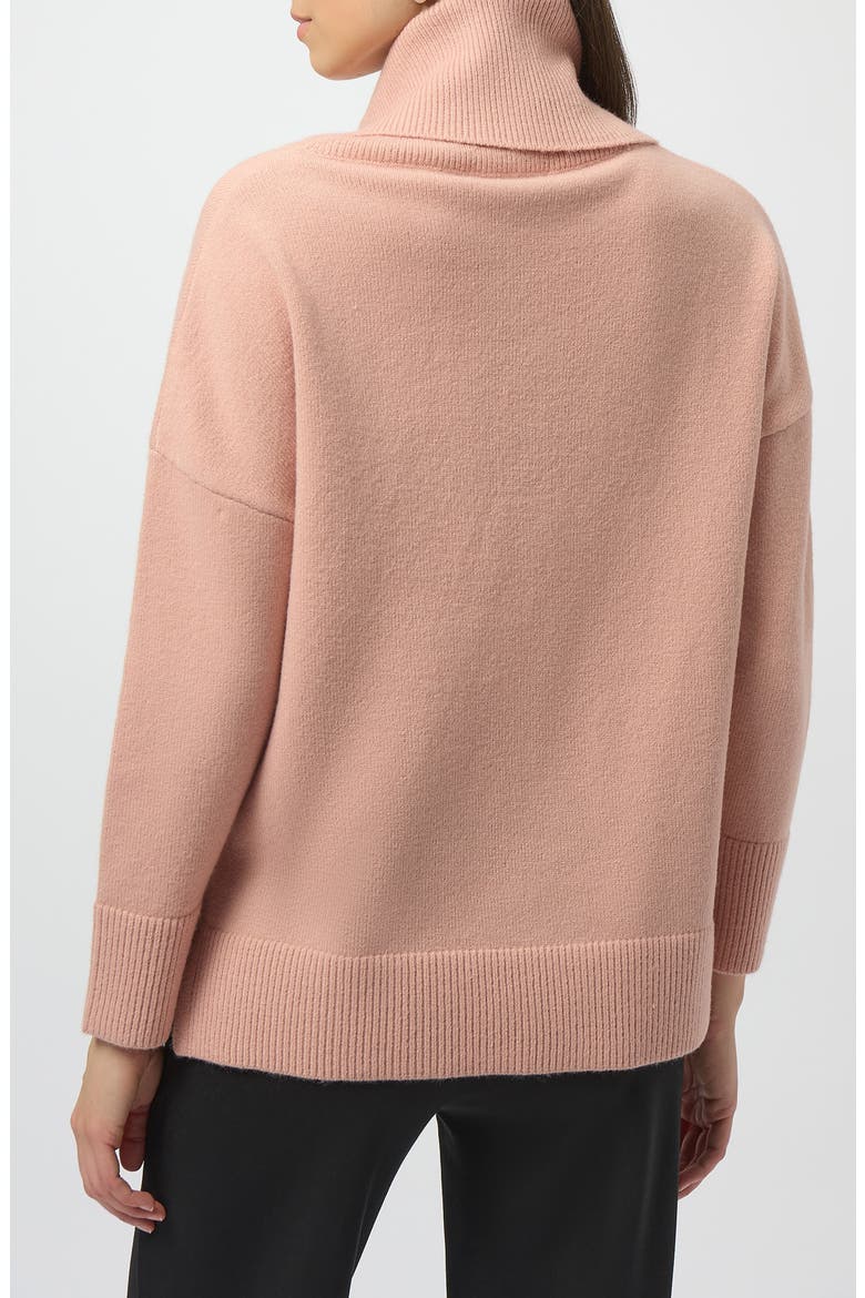 Sequin Cowl Neck Sweater, Alternate, color, ROSE