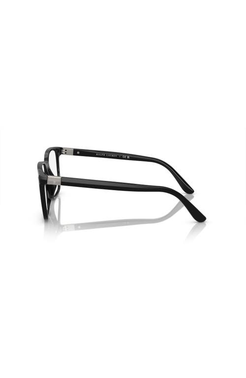 Polo Ralph Lauren 53mm Square Optical Glasses In Black