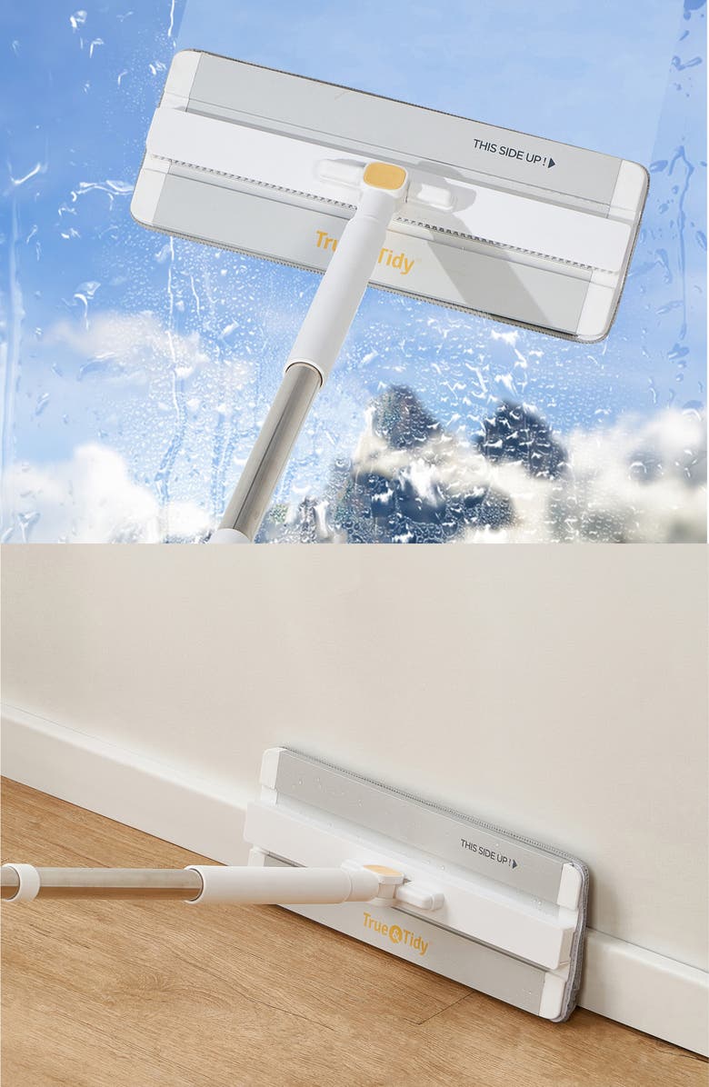 TRUE AND TIDY 4-Pack Microfiber Mop Pad, Alternate, color, Gray