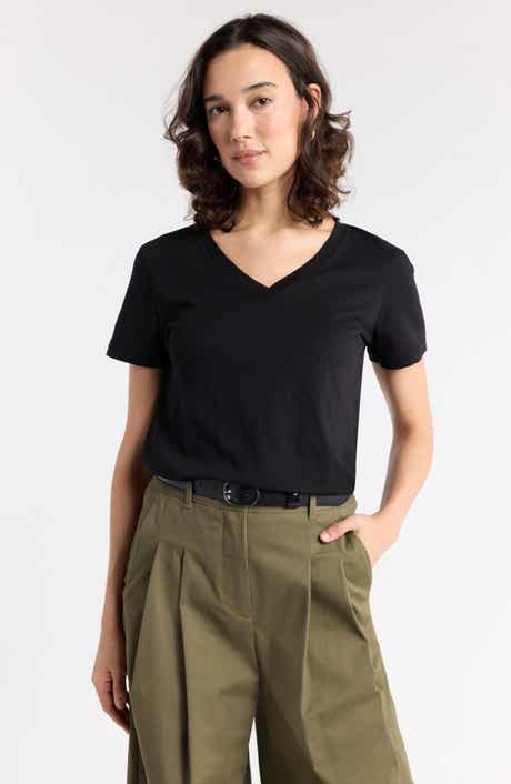 V-Neck Cotton T-Shirt