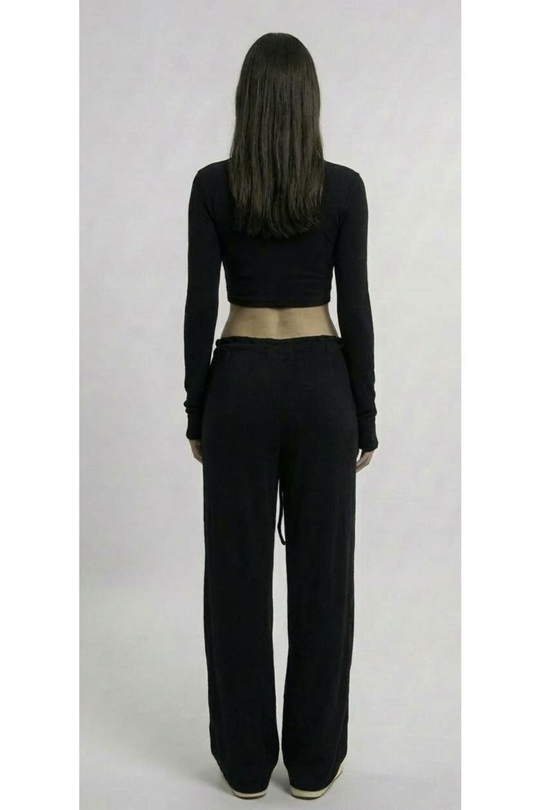 Papper Ripple Pants, Alternate, color, Black