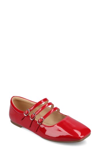 JOURNEE COLLECTION JOURNEE COLLECTION DARLIN MULTI STRAP MARY JANE FLAT 