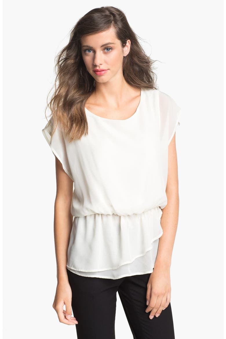 Peplum Blouse, Main, color, IVORY