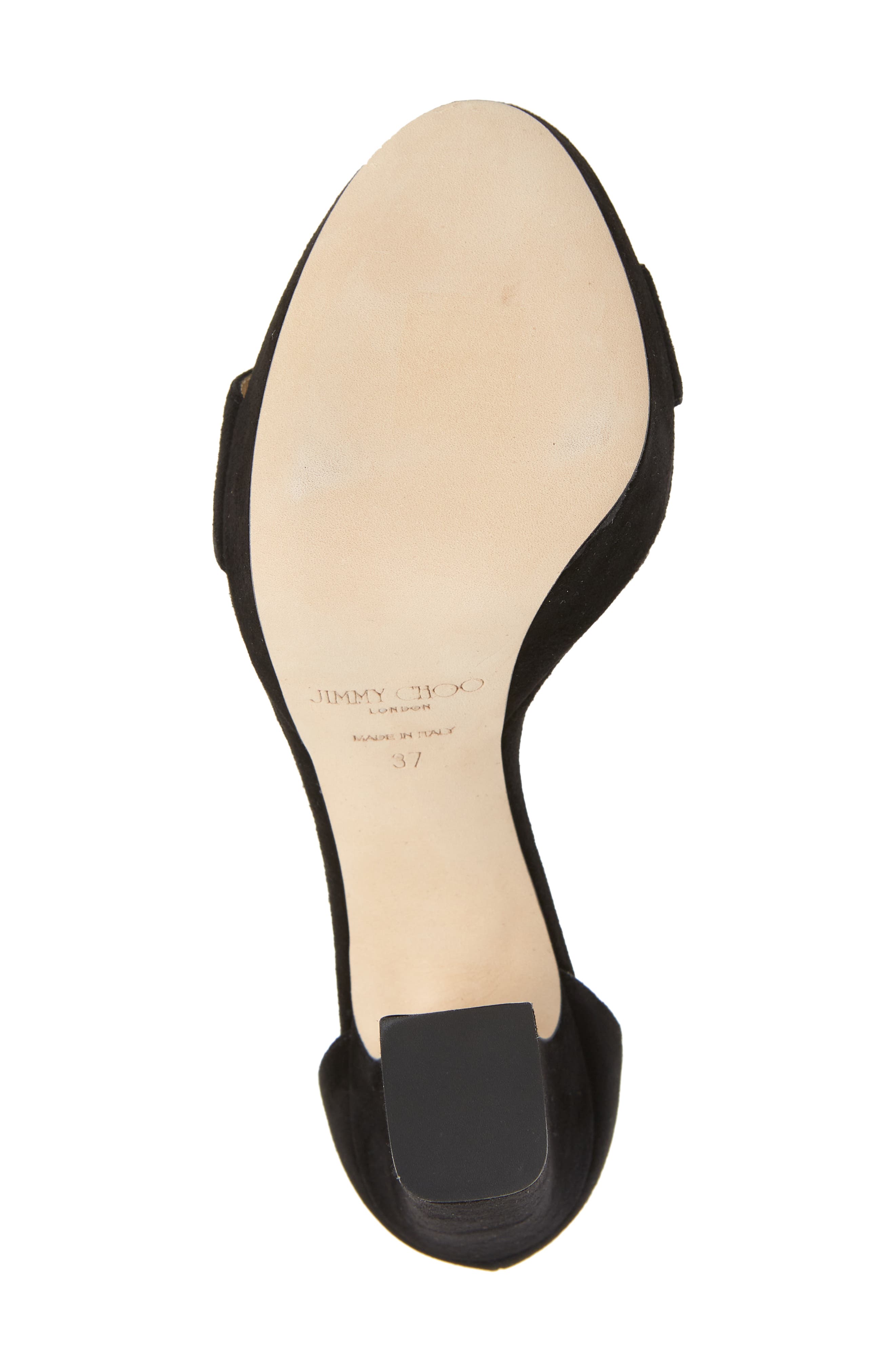 Mionne Crystal Buckle Platform Sandal, Alternate, color, BLACK/ CRYSTAL