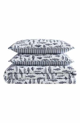 Eddie Bauer Wes Fish Cotton Twin Quilt & Sham Set