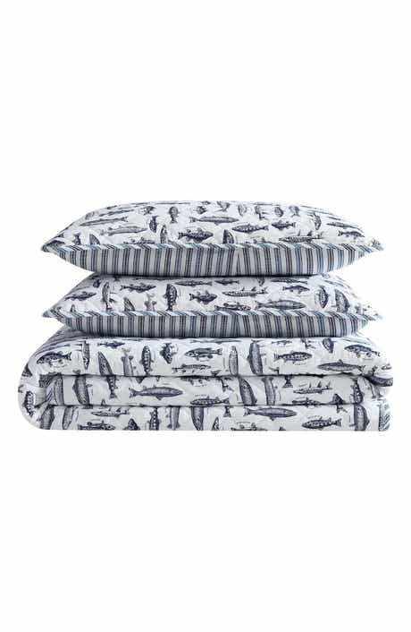 Eddie Bauer Wes Fish Cotton Twin Quilt & Sham Set