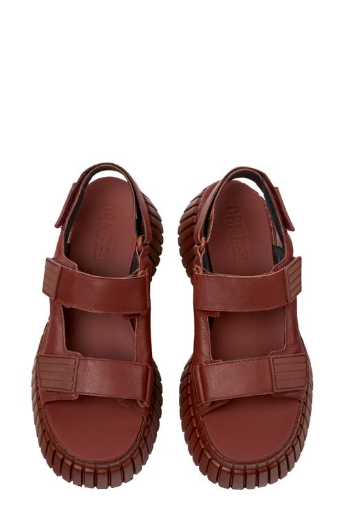 Shop Camper Pix Bcn Platform Sandal In Medium Red