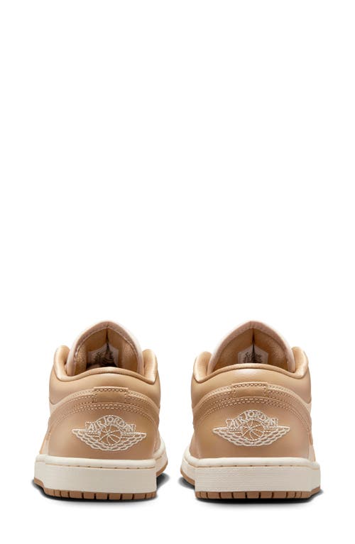 Jordan Air 1 Low Sneaker In Rattan/desert Camo/sail