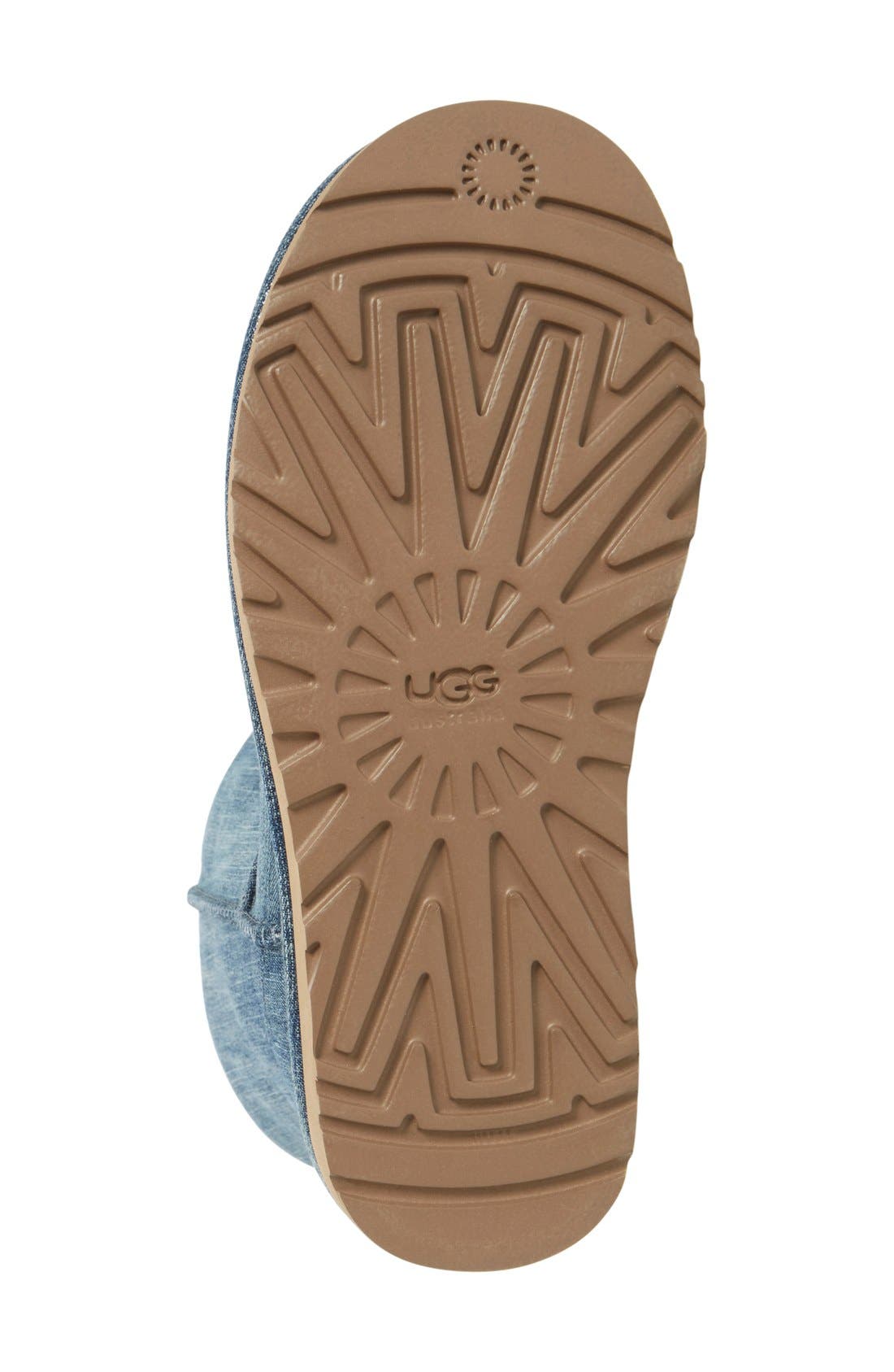 UGG<sup>®</sup> 'Classic Short' Denim Boot, Alternate, color, 