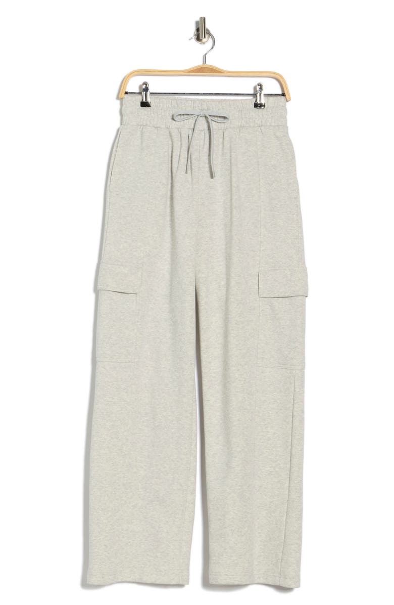 Z by Zella Feather Fleece Utility Pants, Alternate, color, Grey Light Heather