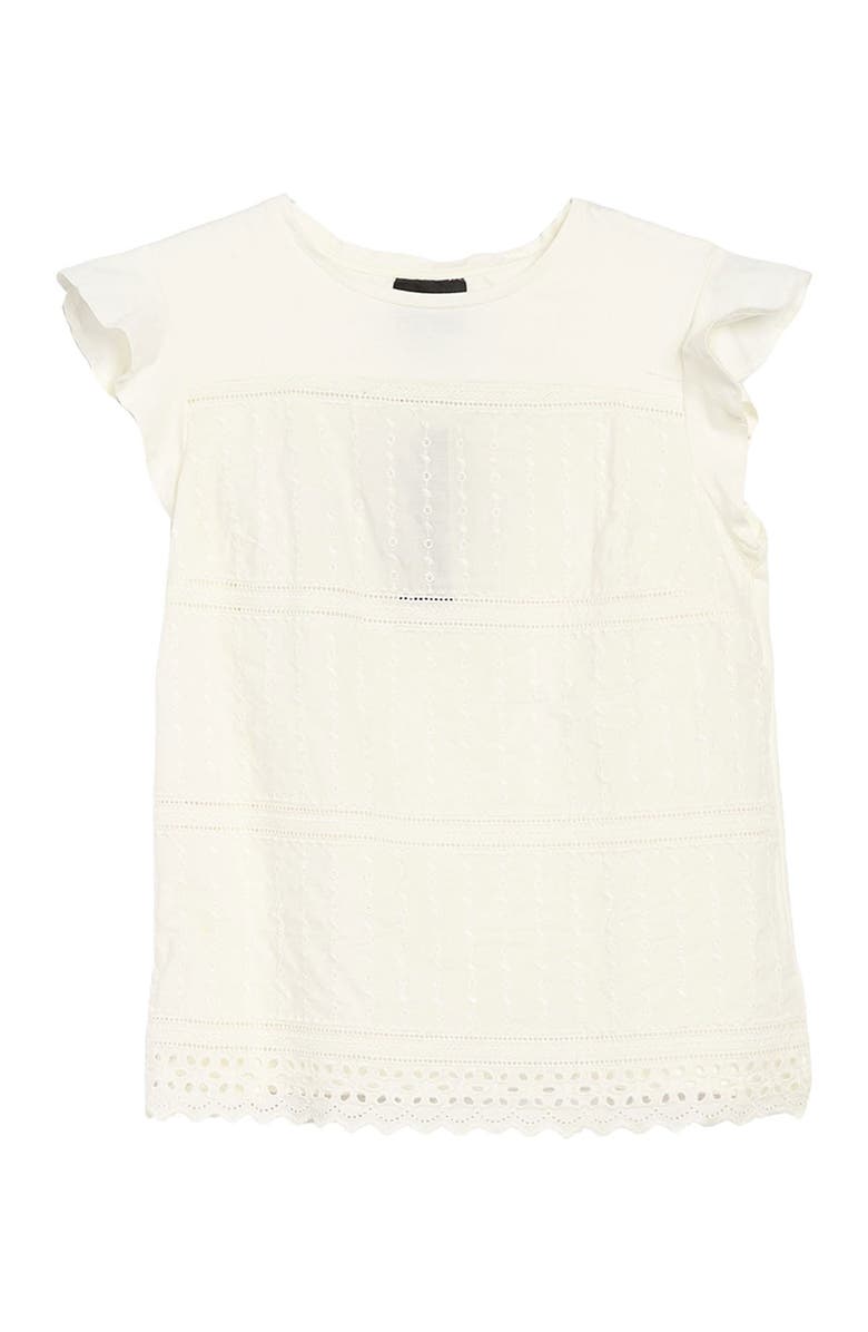 Forgotten Grace Eyelet T-Shirt, Main, color,