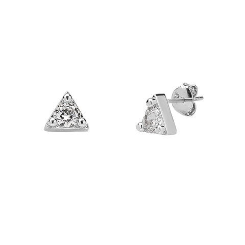 Triangle Sterling Silver Stud Earring