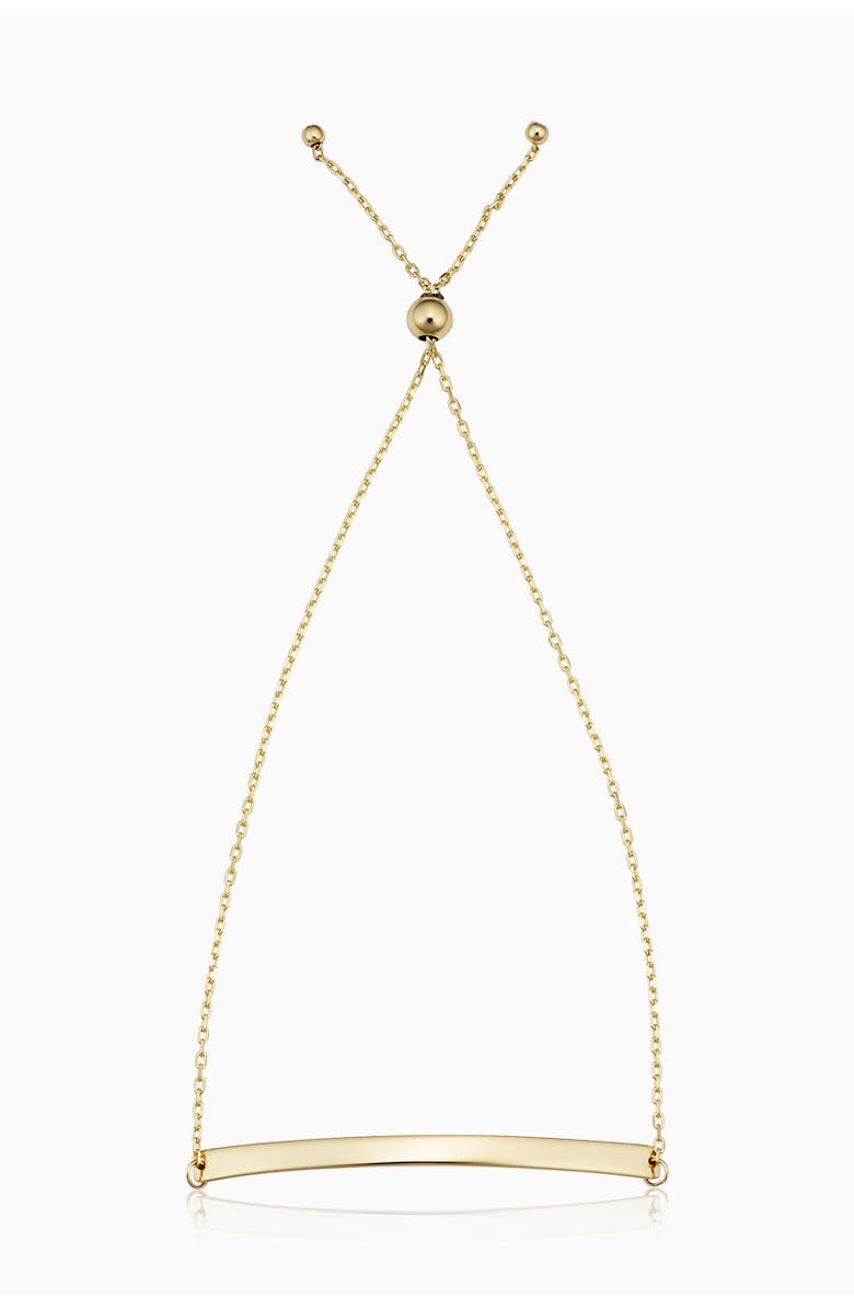 Oradina 14K Yellow Gold Brooklyn Bar Bolo Bracelet, Main, color, Yellow Gold