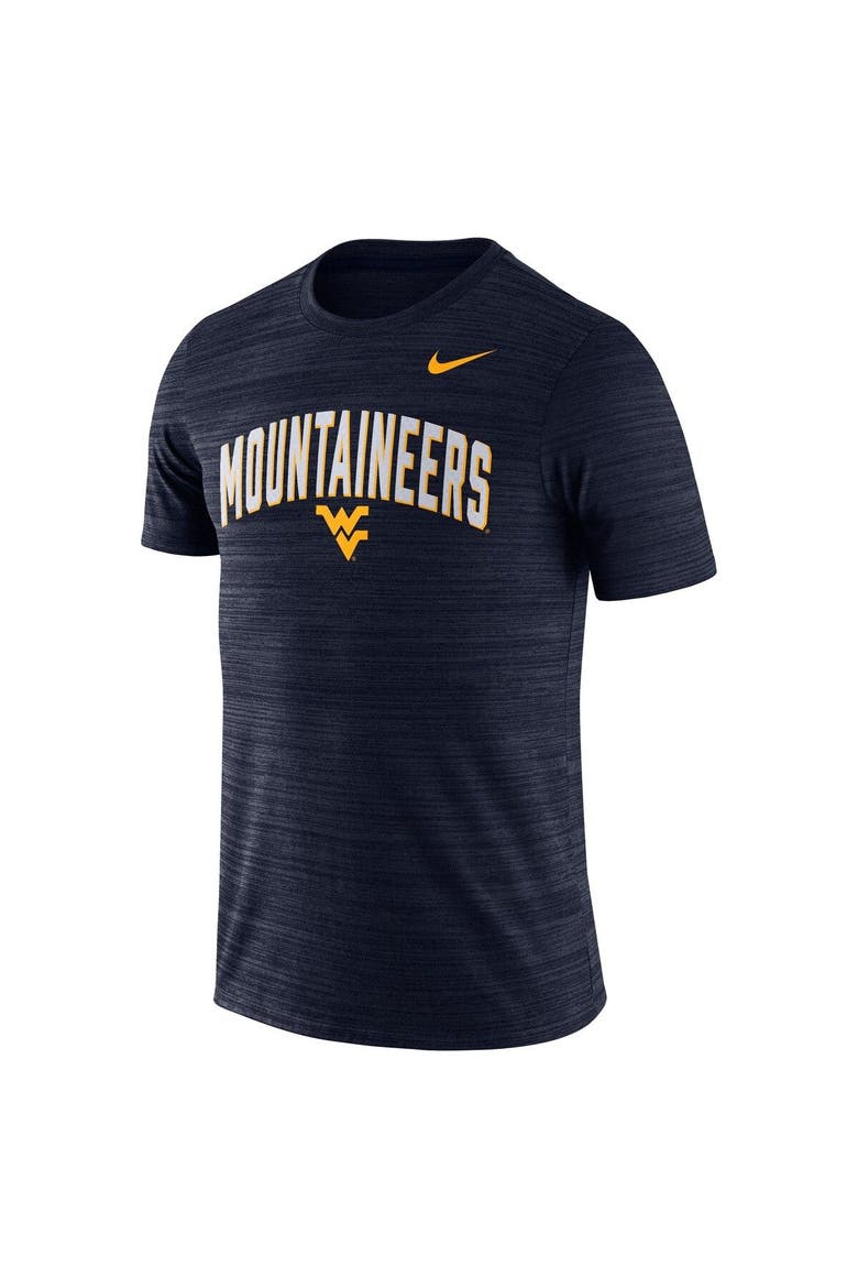 Men's Nike Navy West Virginia Mountaineers 2022 Game Day Sideline Velocity Performance T-Shirt, Alternate, color, Navy