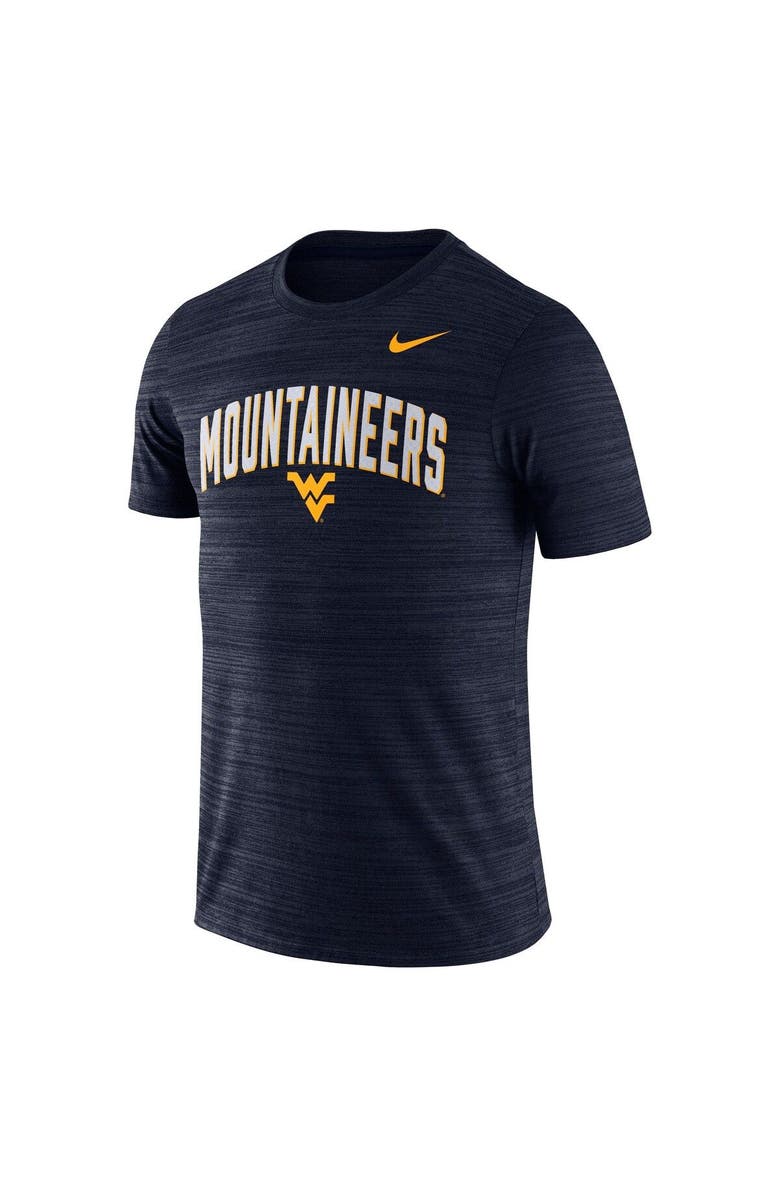 Nike Men's Nike Navy West Virginia Mountaineers 2022 Game Day Sideline Velocity Performance T-Shirt, Alternate, color, Navy